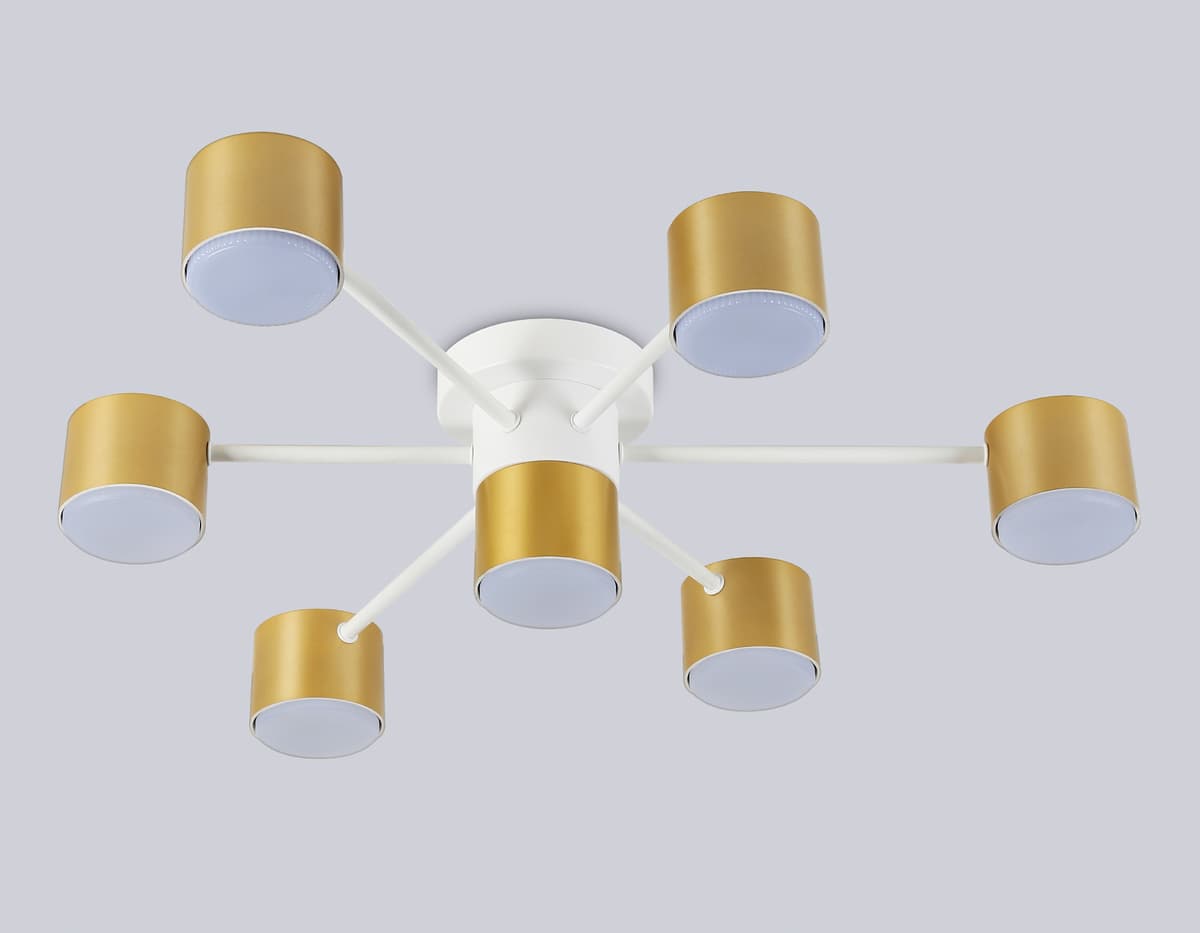 Потолочный светильник FL51725/7 WH/GD белый/золото GX53/7 max 12W 645*135 Ambrella Light 10
