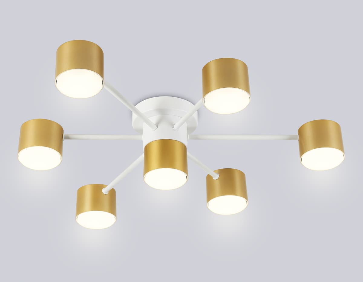 Потолочный светильник FL51725/7 WH/GD белый/золото GX53/7 max 12W 645*135 Ambrella Light 7