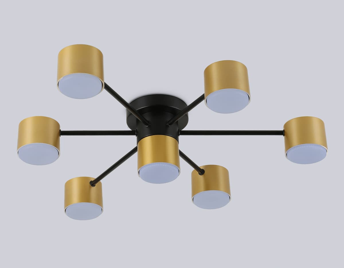 Потолочный светильник FL51726/7 BK/GD черный/золото GX53/7 max 12W 645*135 Ambrella Light 10