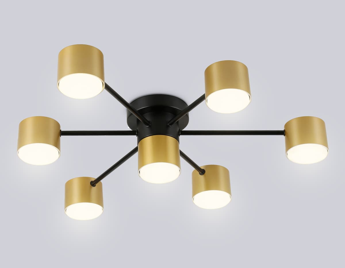 Потолочный светильник FL51726/7 BK/GD черный/золото GX53/7 max 12W 645*135 Ambrella Light 7