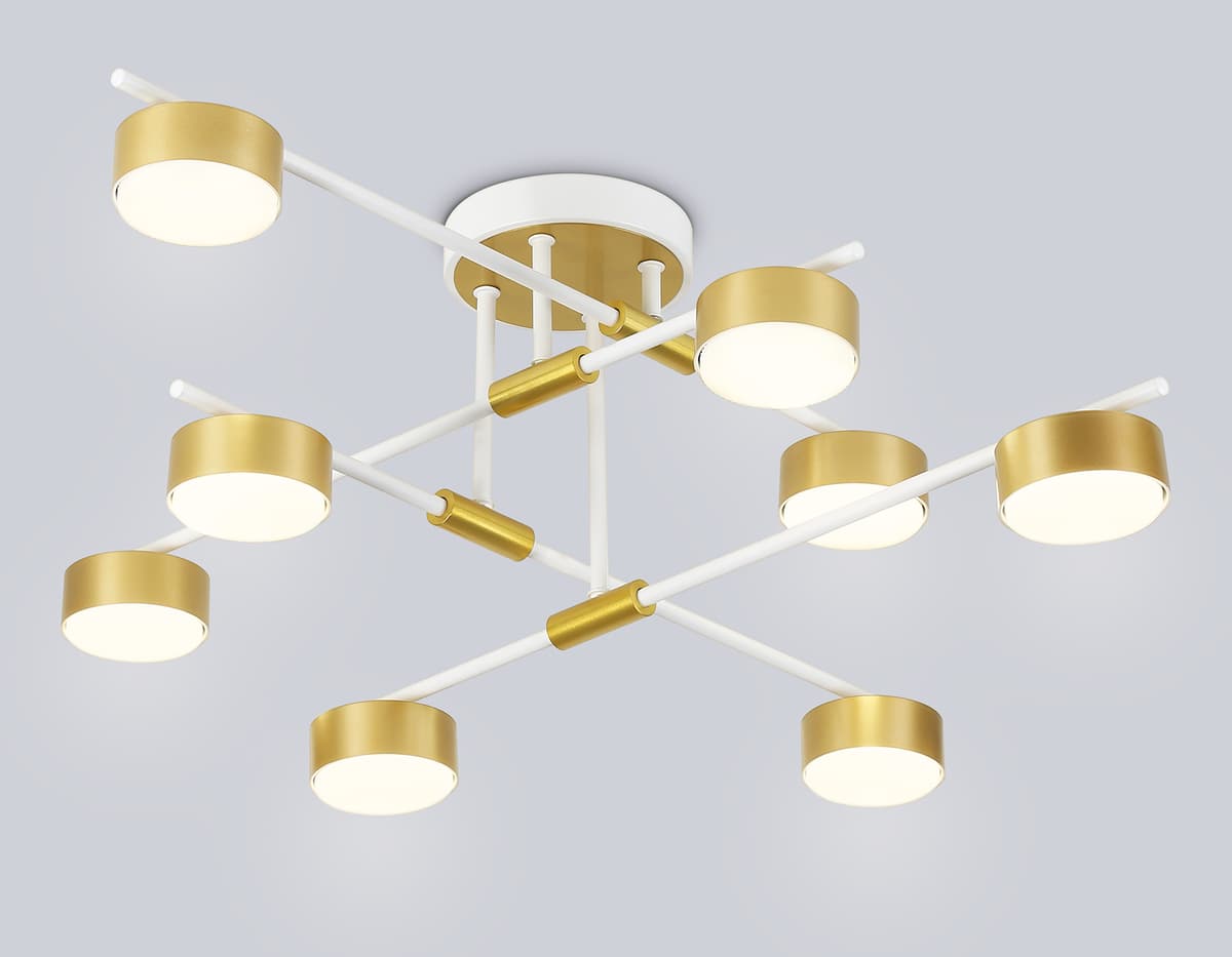 Потолочный светильник FL51751/8 WH/GD белый/золото GX53/8 max 12W 720*720*245 Ambrella Light 7
