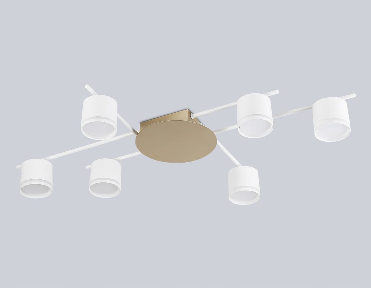 Потолочный светильник FL51755/6 WH/GD белый/золото GX53/6 max 12W 870*570*110 Ambrella Light 10
