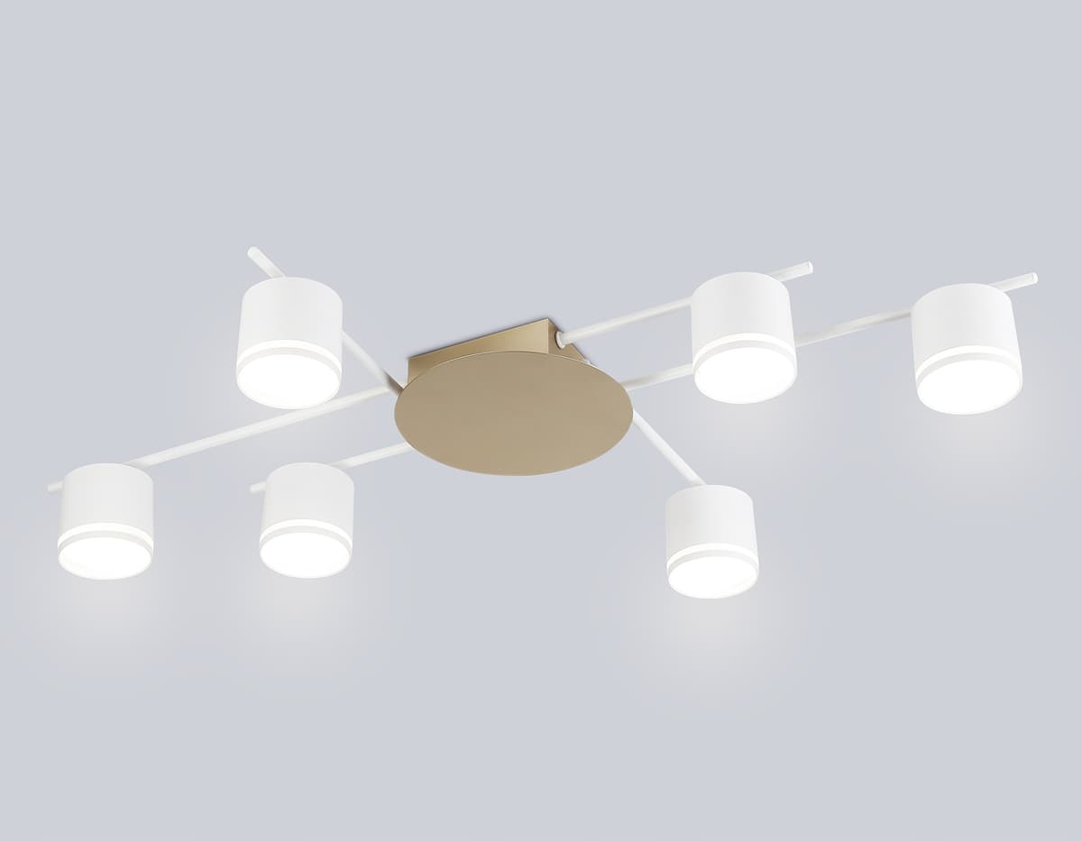 Потолочный светильник FL51755/6 WH/GD белый/золото GX53/6 max 12W 870*570*110 Ambrella Light 7