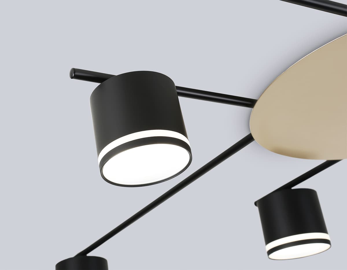 Потолочный светильник FL51760/8 BK/GD черный/золото GX53/8 max 12W 870*870*95 Ambrella Light 15