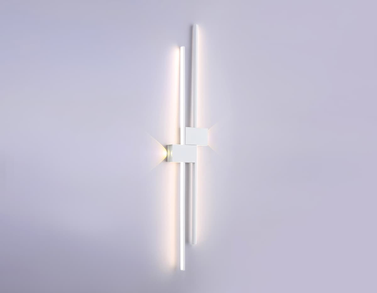 Настенный светодиодный светильник FL5217 SWH белый песок LED 4200K 27W 1209*180*50 Ambrella Light 9