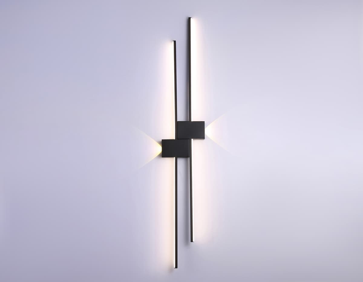 Настенный светодиодный светильник FL5218 SBK черный песок LED 4200K 27W 1209*180*50 Ambrella Light 11