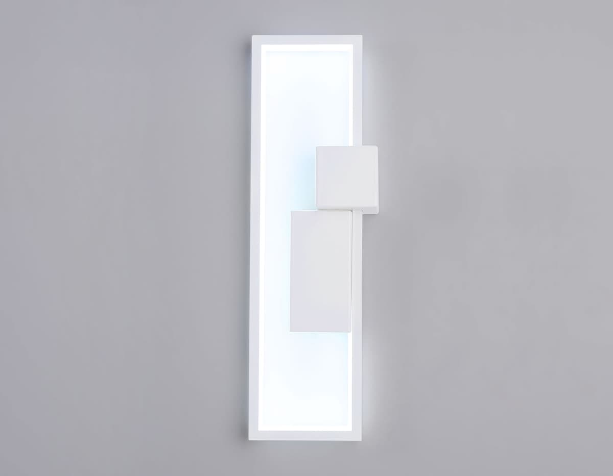 Настенный светодиодный светильник FL5222 SWH белый песок LED 3000K/4200K/6400K 24W 400*140*100 Ambrella Light 10