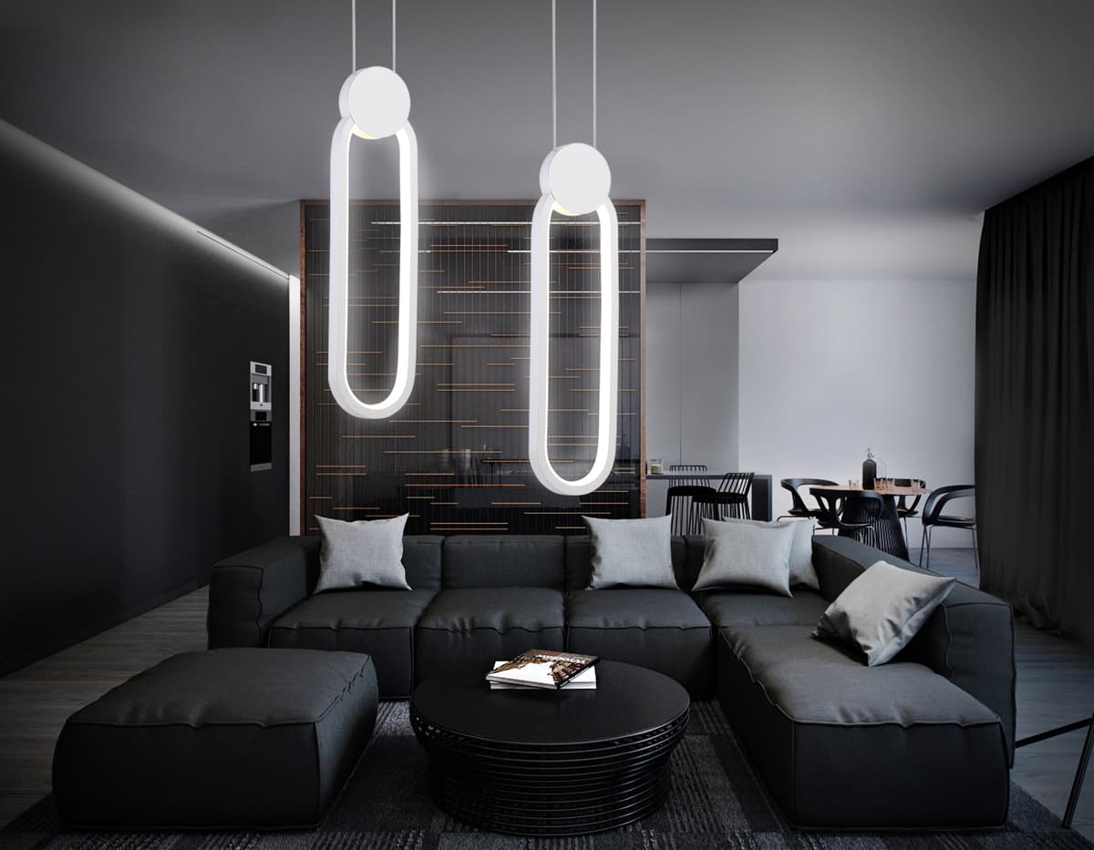 Подвесной светодиодный светильник FL5260 WH белый 12W 4200K 100*20*1200 (без ПДУ) Ambrella Light 9