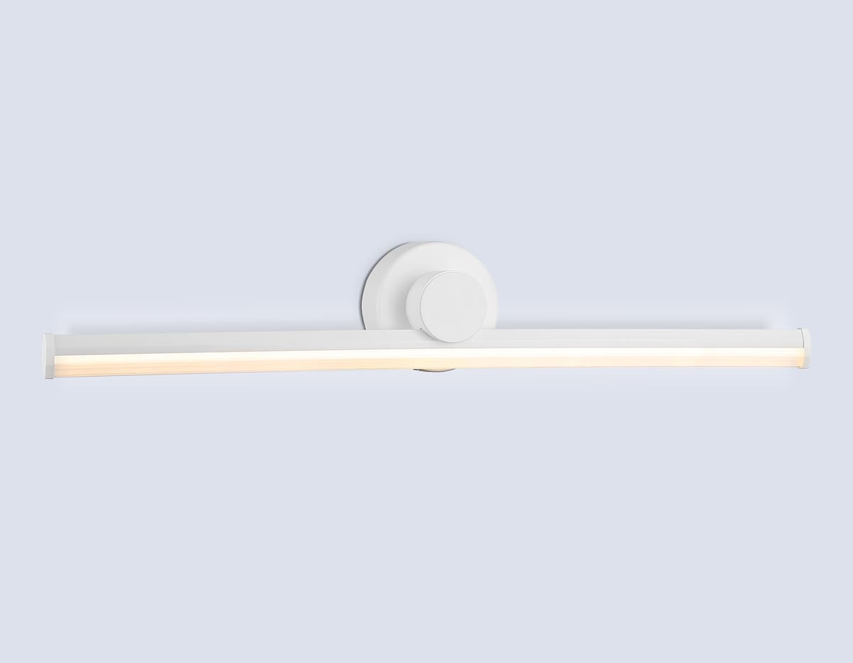 Настенный светодиодный светильник FL6101 WH белый 14W 3000K-6400K 605*100*60 Ambrella Light 19