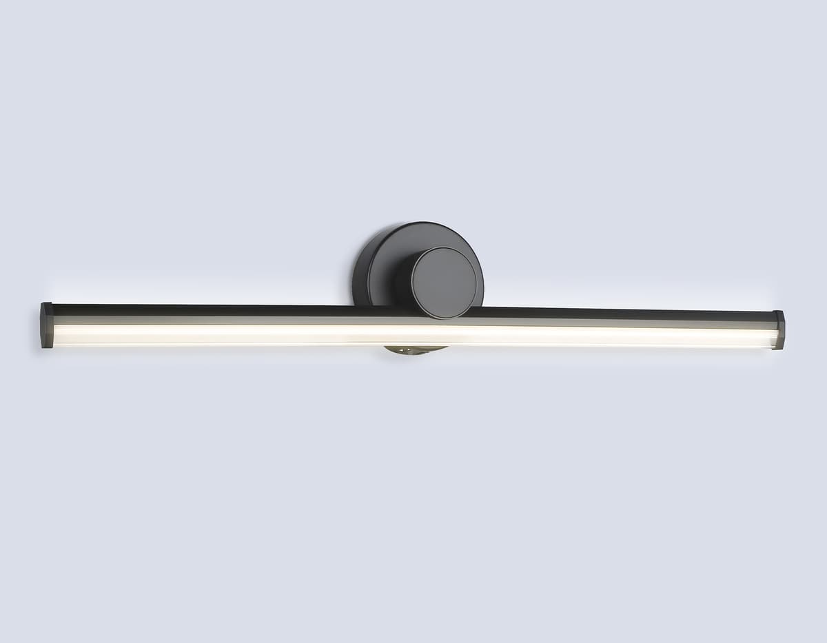 Настенный светодиодный светильник FL6102 BK черный 14W 3000K-6400K 605*100*60 Ambrella Light 15