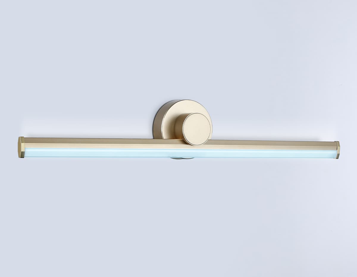 Настенный светодиодный светильник FL6104 GD золото 14W 3000K-6400K 605*100*60 Ambrella Light 17