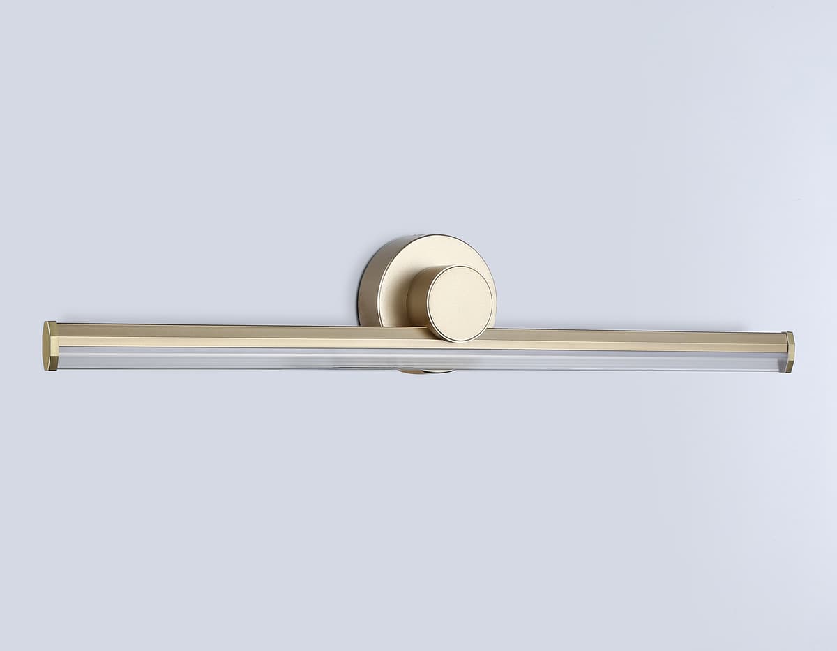 Настенный светодиодный светильник FL6104 GD золото 14W 3000K-6400K 605*100*60 Ambrella Light 19