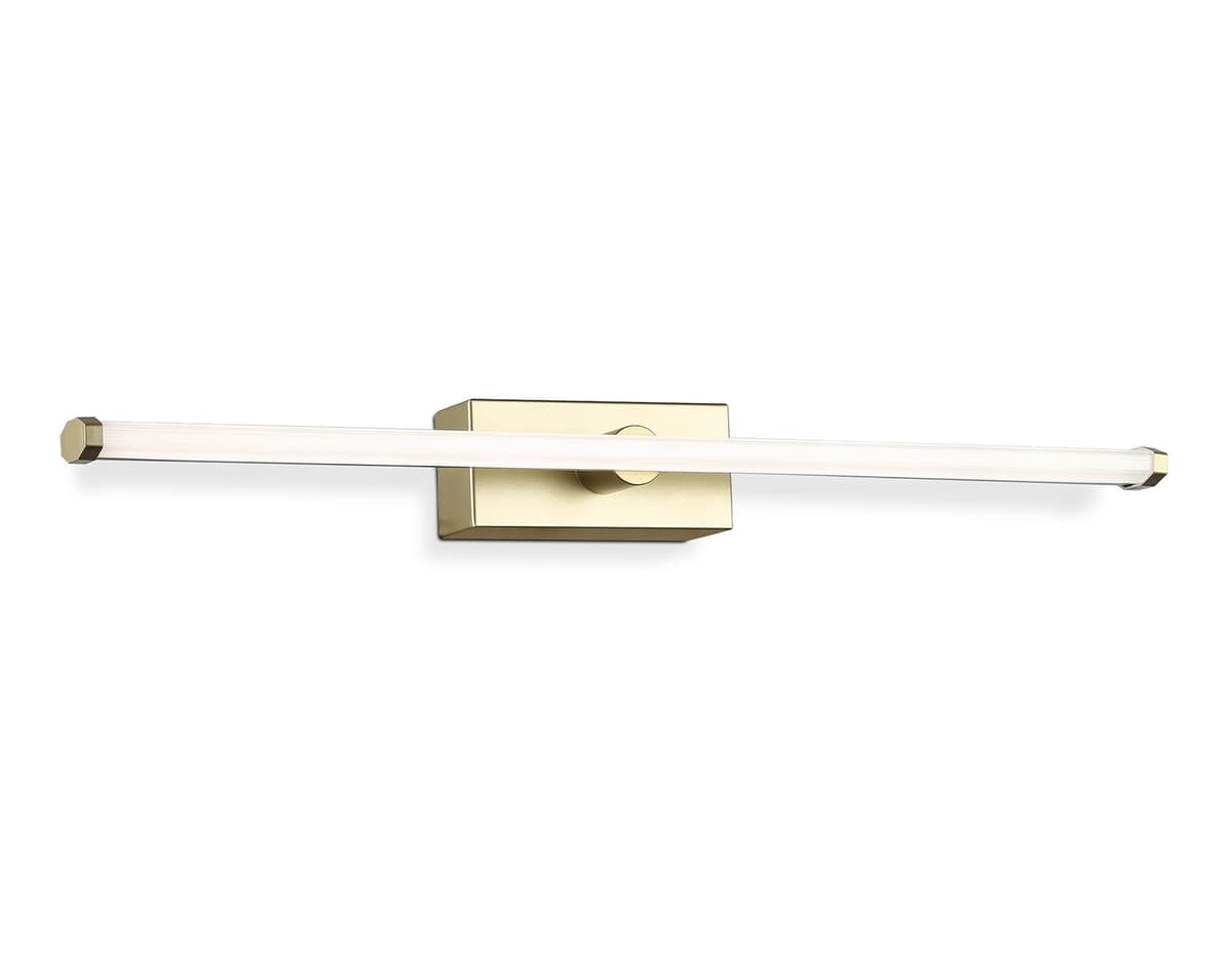 Настенный светодиодный светильник FL6114 GD золото 9W 3000K-6400K 410*45*80 Ambrella Light 11