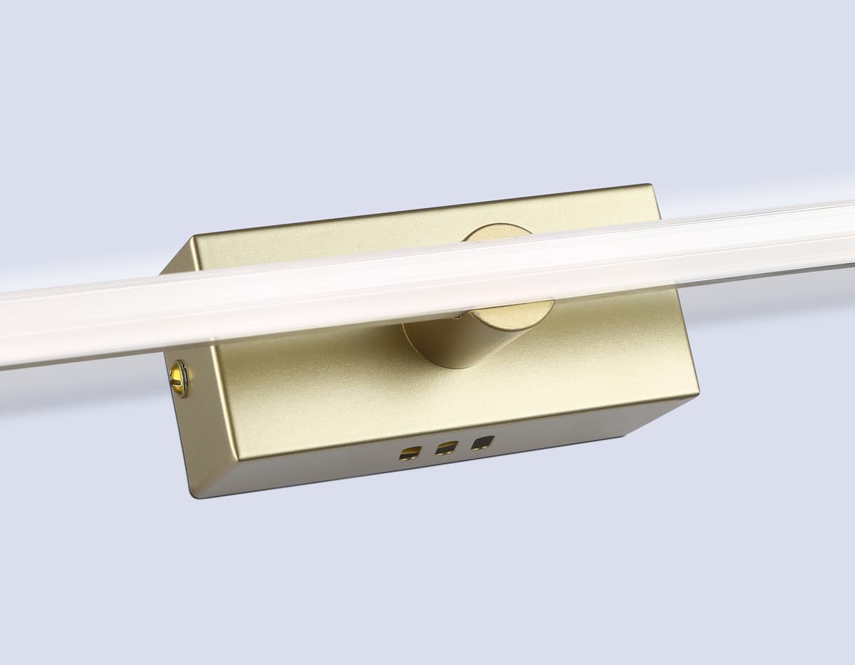 Настенный светодиодный светильник FL6114 GD золото 9W 3000K-6400K 410*45*80 Ambrella Light 17