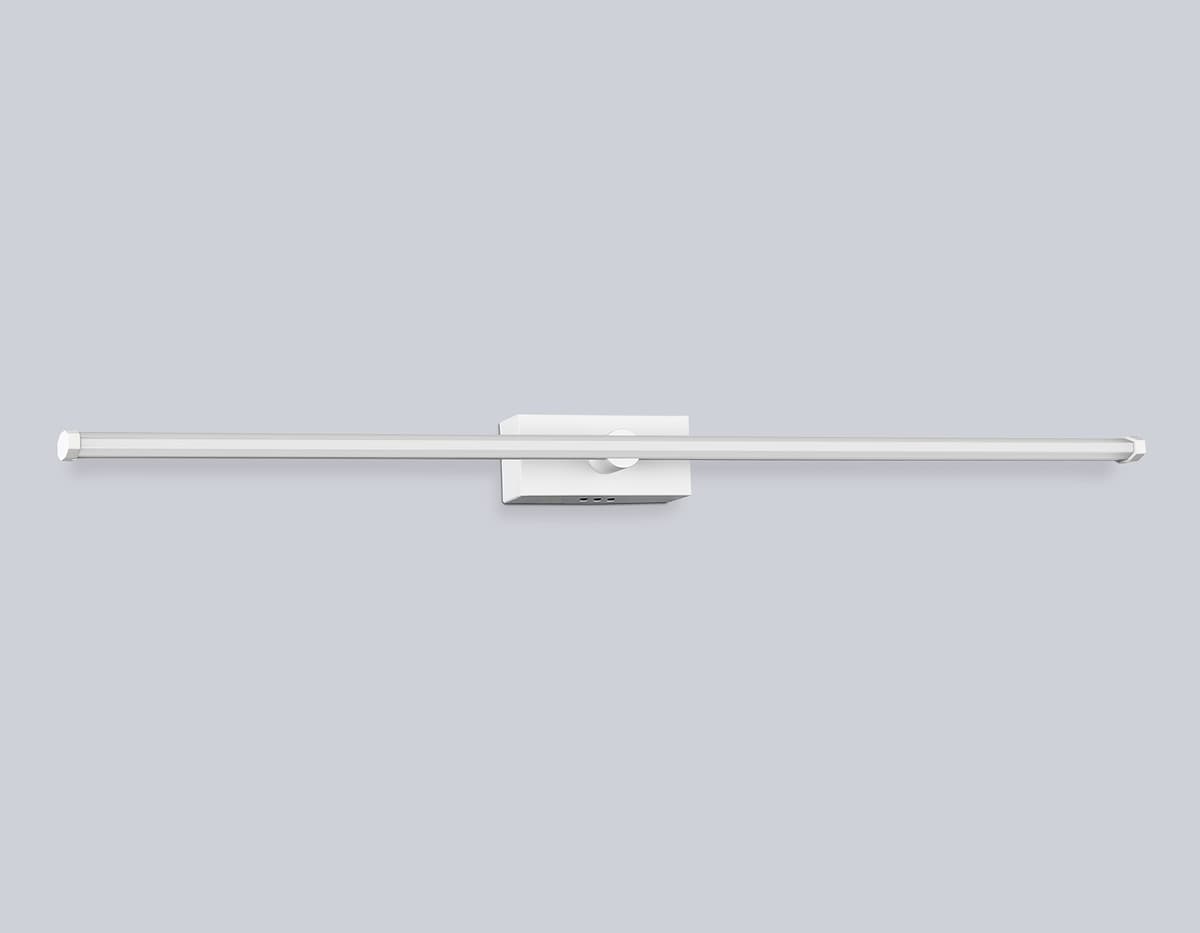 Настенный светодиодный светильник FL6121 WH белый 14W 3000K-6400K 610*45*80 Ambrella Light 16
