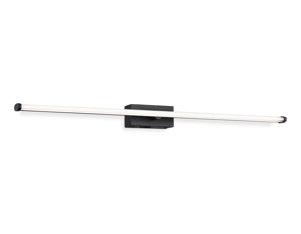 Настенный светодиодный светильник FL6122 BK черный 14W 3000K-6400K 610*45*80 Ambrella Light 10