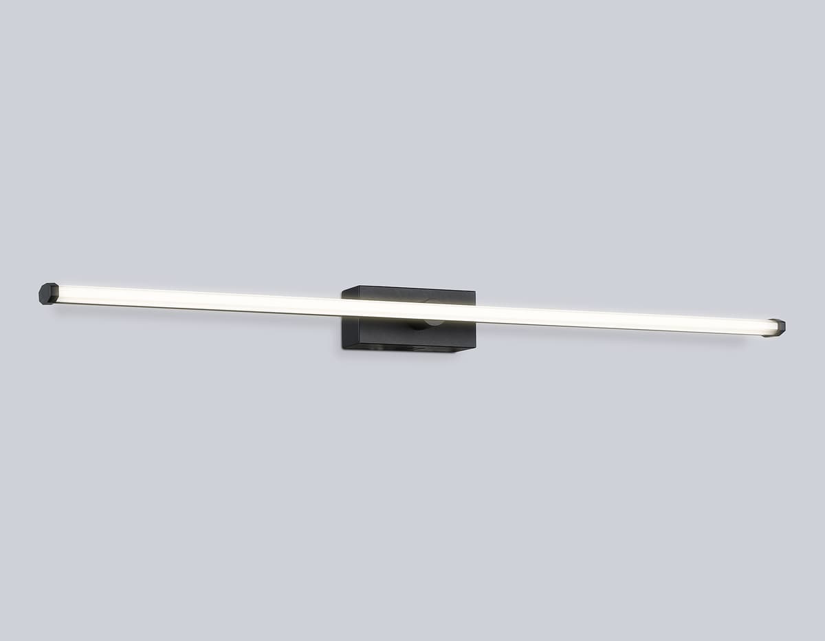 Настенный светодиодный светильник FL6122 BK черный 14W 3000K-6400K 610*45*80 Ambrella Light 11