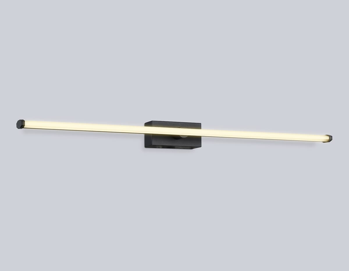 Настенный светодиодный светильник FL6122 BK черный 14W 3000K-6400K 610*45*80 Ambrella Light 14