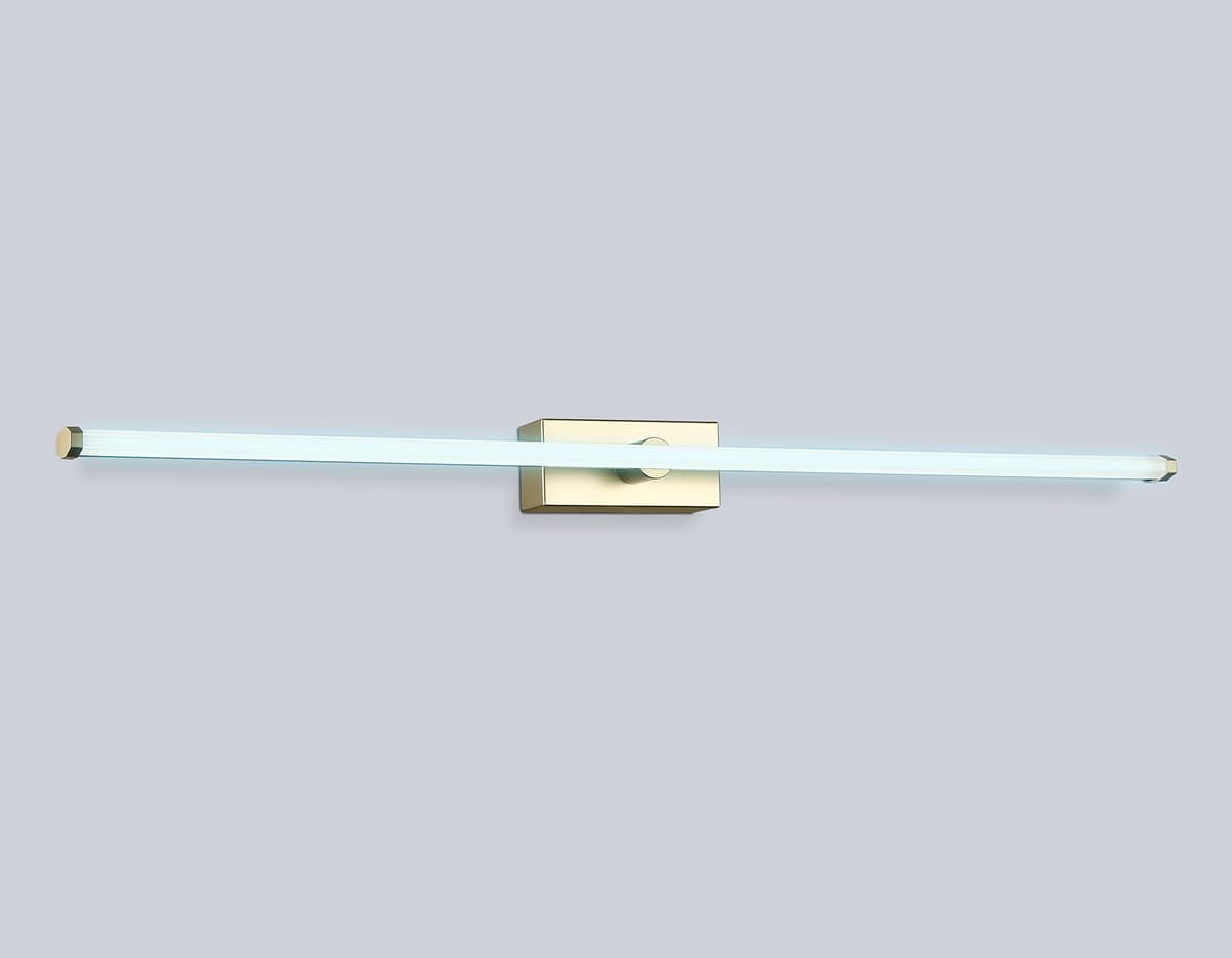 Настенный светодиодный светильник FL6124 GD золото 14W 3000K-6400K 610*45*80 Ambrella Light 13