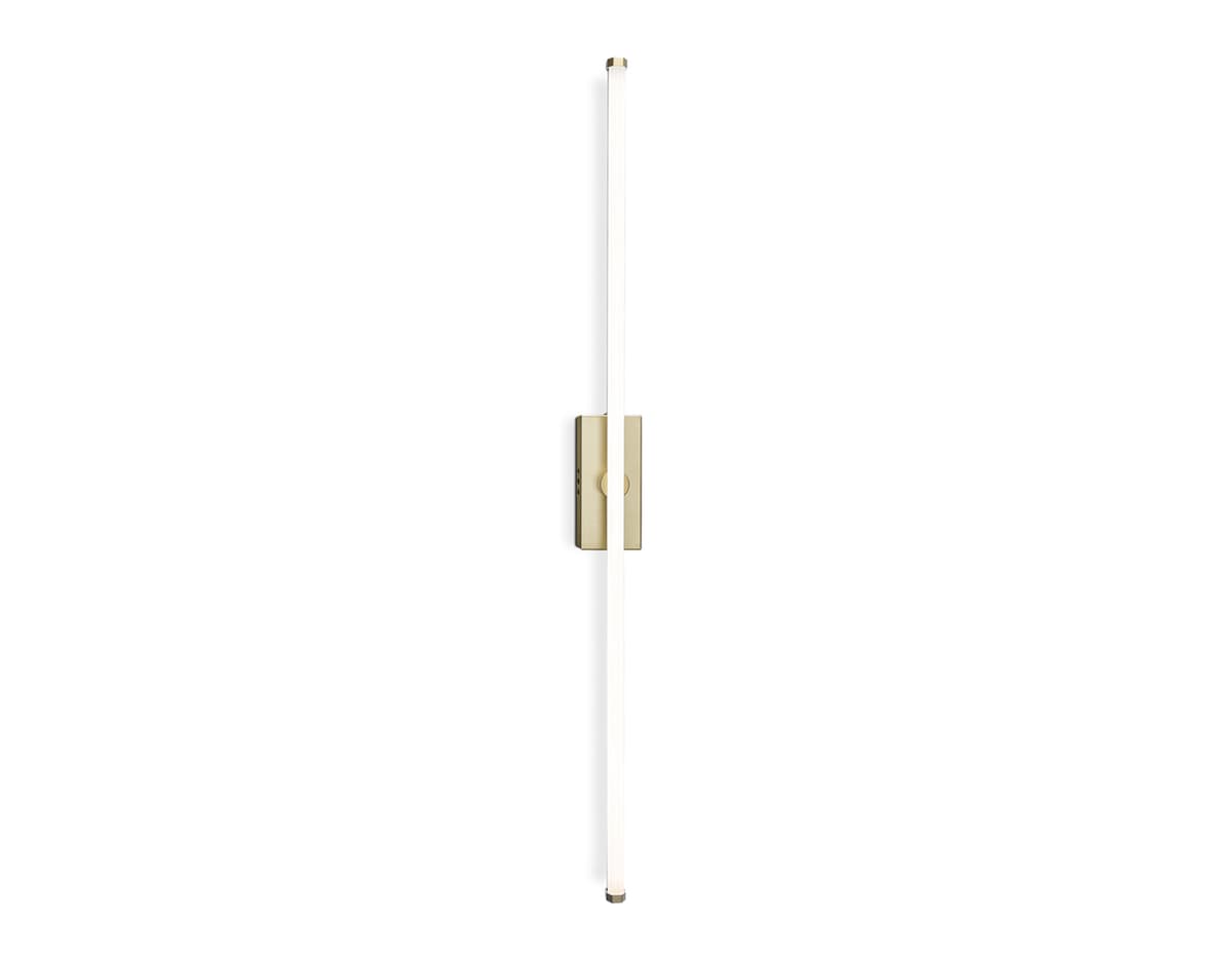 Настенный светодиодный светильник FL6124 GD золото 14W 3000K-6400K 610*45*80 Ambrella Light 9