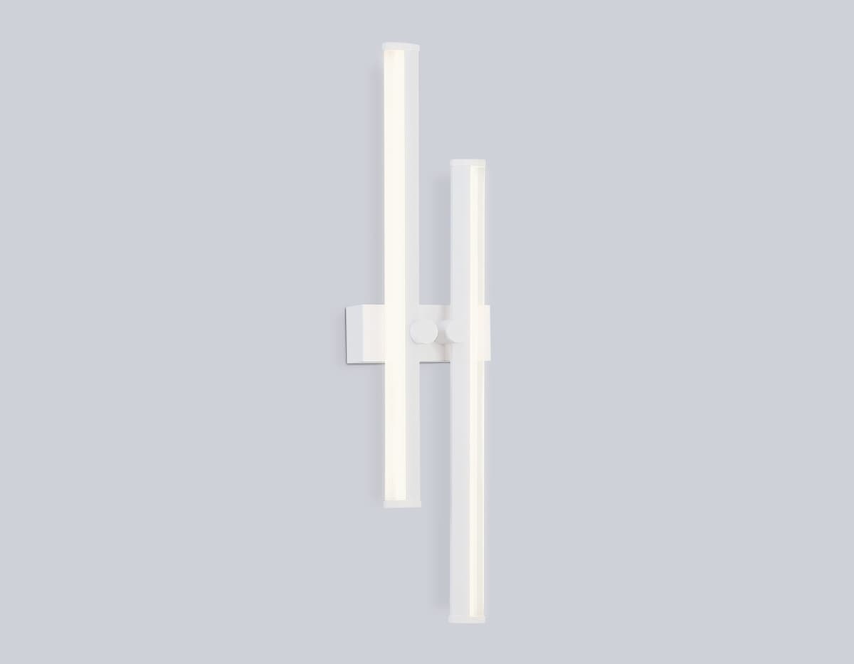 Настенный светодиодный светильник FL6151 WH белый 18W 3000K-6400K 510*120*65 Ambrella Light 9