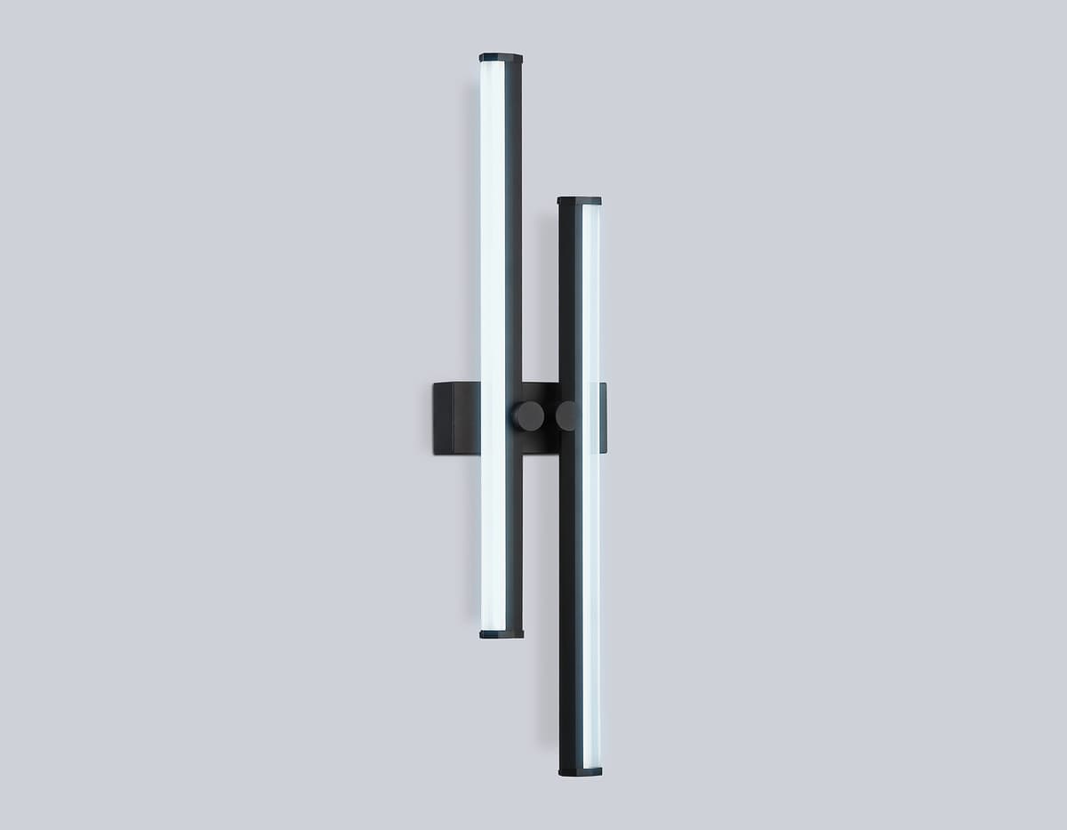 Настенный светодиодный светильник FL6152 BK черный 18W 3000K-6400K 510*120*65 Ambrella Light 11