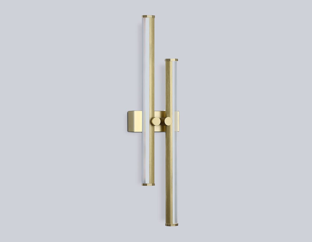 Настенный светодиодный светильник FL6154 GD золото 18W 3000K-6400K 510*120*65 Ambrella Light 13