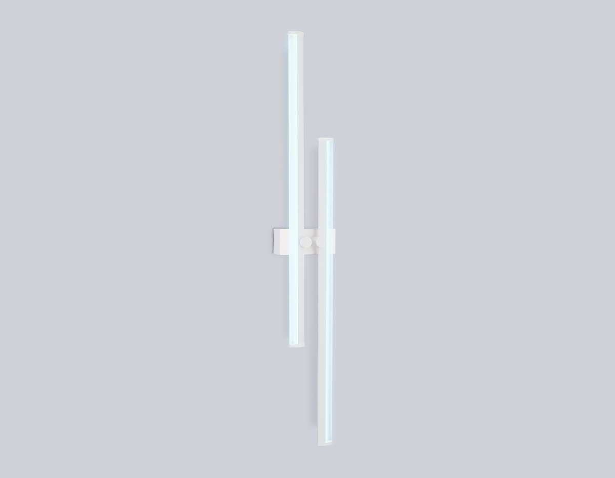 Настенный светодиодный светильник FL6161 WH белый 28W 3000K-6400K 810*120*65 Ambrella Light 11