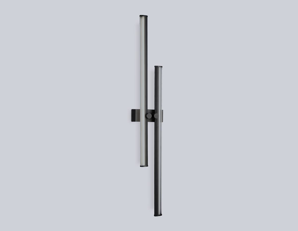 Настенный светодиодный светильник FL6162 BK черный 28W 3000K-6400K 810*120*65 Ambrella Light 13
