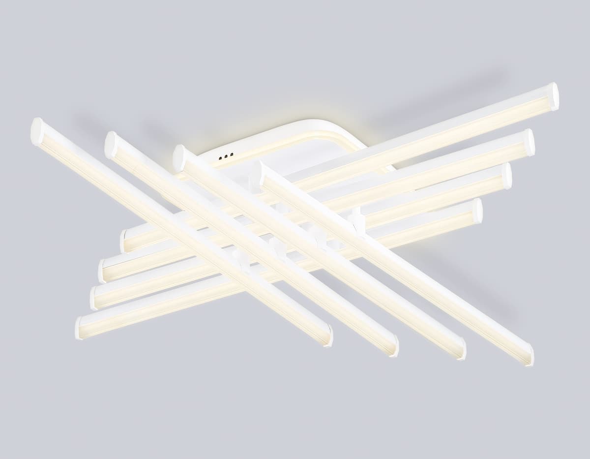 Потолочный светодиодный светильник с пультом FL6261 WH белый 130W 3000K-6400K 810*810*130 (ПДУ ИК) Ambrella Light 13