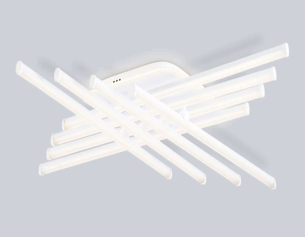 Потолочный светодиодный светильник с пультом FL6261 WH белый 130W 3000K-6400K 810*810*130 (ПДУ ИК) Ambrella Light 9