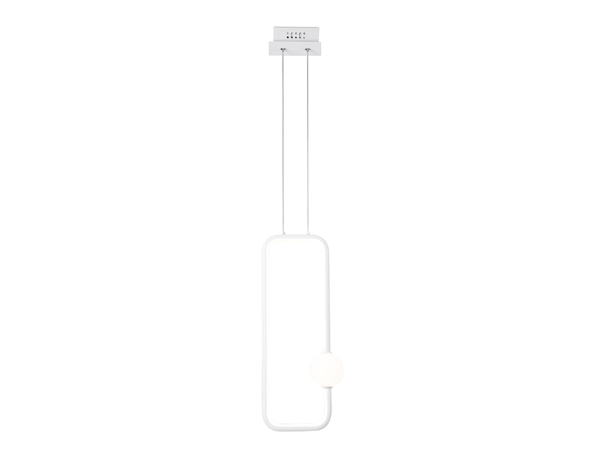 Подвесной светодиодный светильник FL66361 WH белый 19W 4200K 190*80*1000 Ambrella Light 6