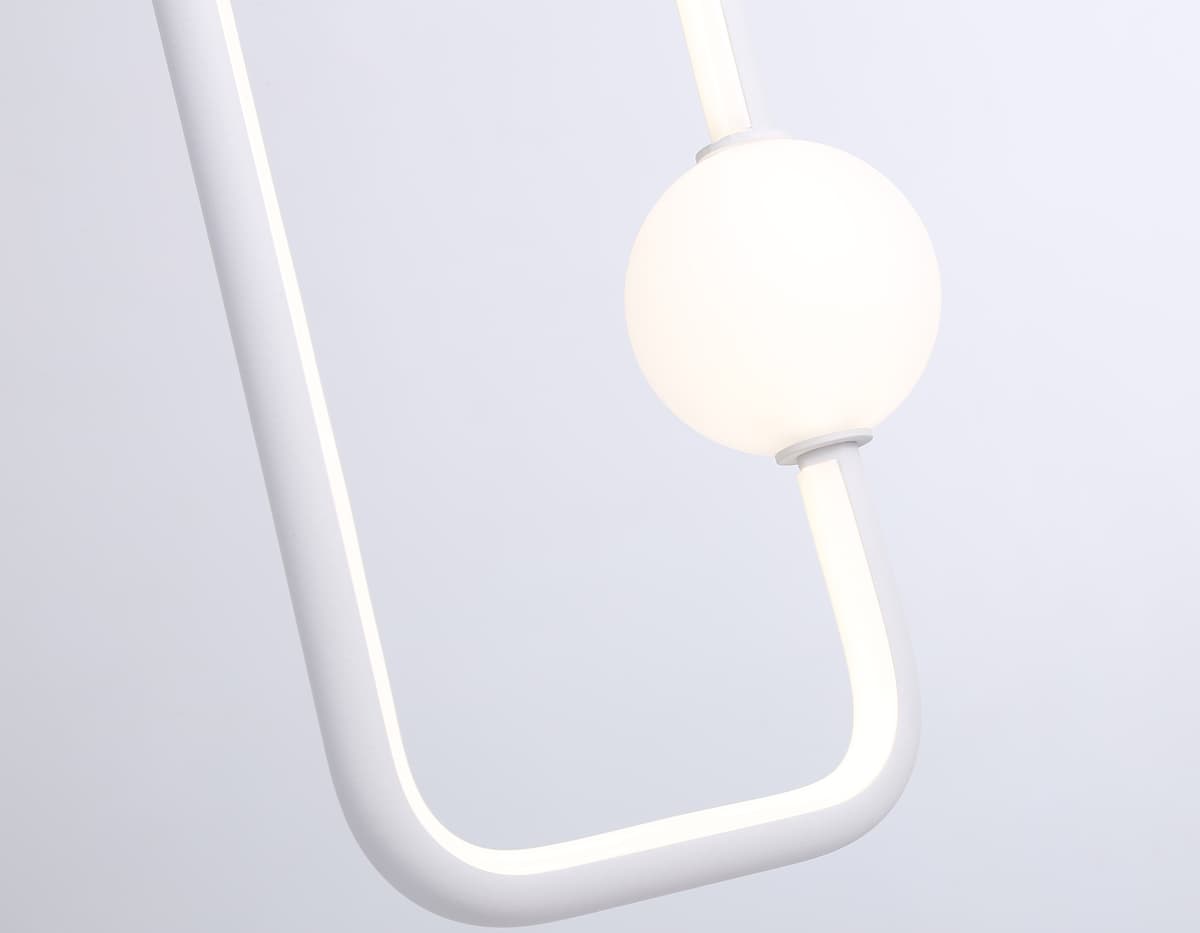 Подвесной светодиодный светильник FL66361 WH белый 19W 4200K 190*80*1000 Ambrella Light 7