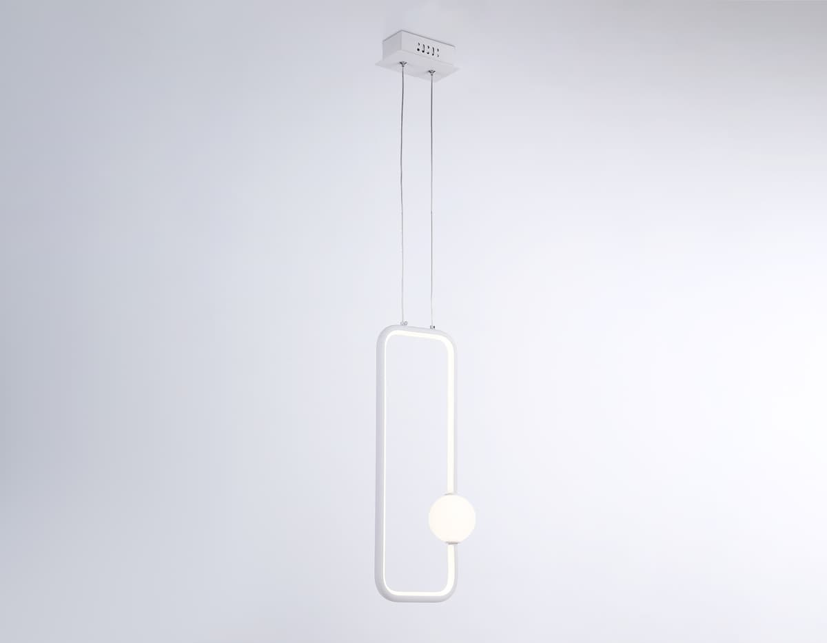 Подвесной светодиодный светильник FL66361 WH белый 19W 4200K 190*80*1000 Ambrella Light 9