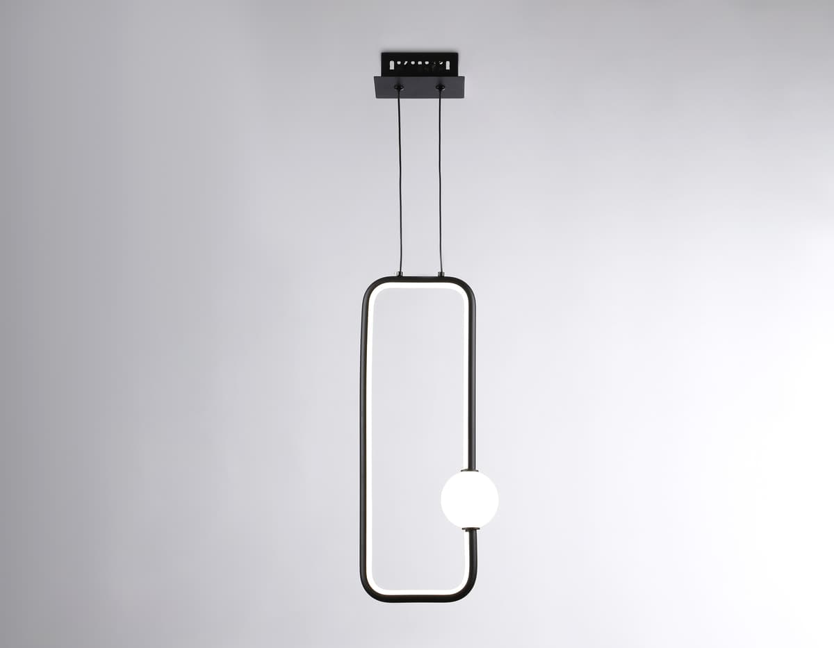 Подвесной светодиодный светильник FL66363 BK черный 19W 4200K 190*80*1000 Ambrella Light 9