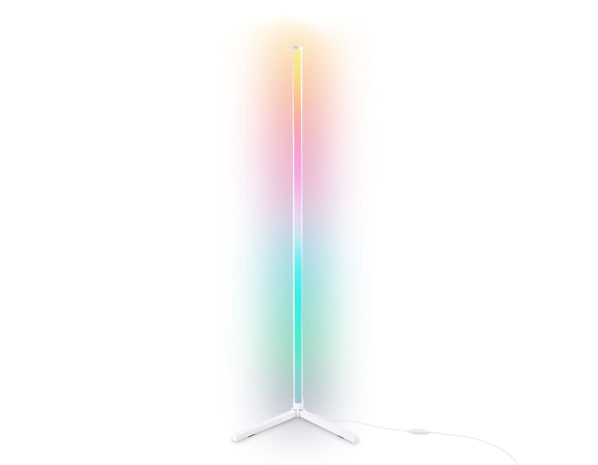 Светильник светодиодный напольный RGB с пультом FL8020 WH белый LED 15W RGB D32*1250 (ПДУ РАДИО 2.4G) Ambrella Light 14