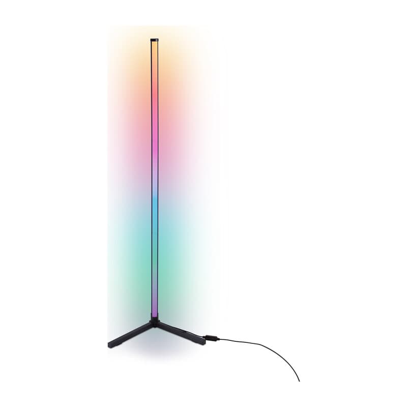 Светильник светодиодный напольный RGB с пультом FL8022 BK черный LED 15W RGB D32*1250 (ПДУ РАДИО 2.4G) Ambrella Light 9