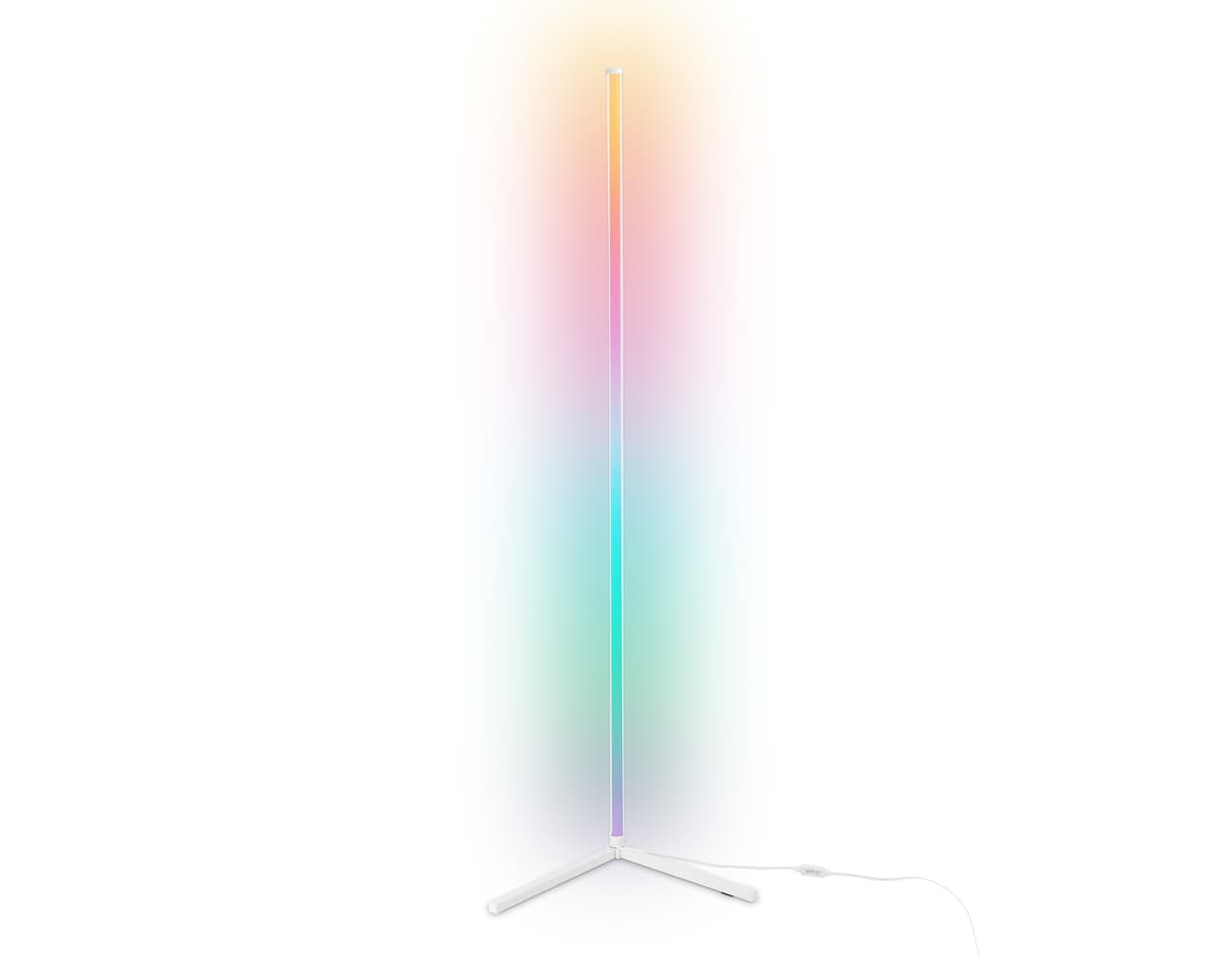 Светильник светодиодный напольный RGB с пультом FL8025 WH белый LED 20W RGB D32*1650 (ПДУ РАДИО 2.4G) Ambrella Light 16
