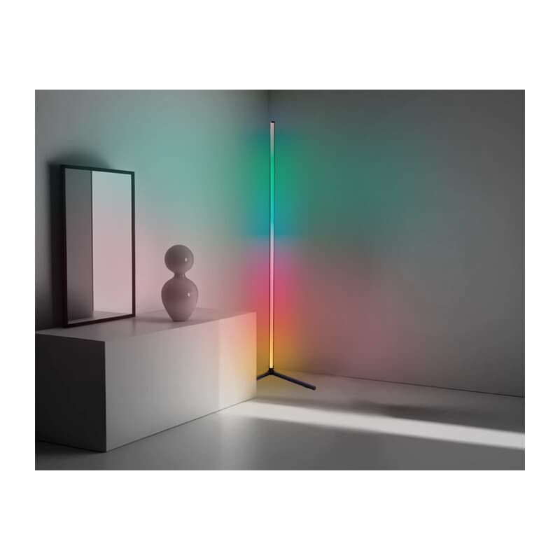 Светильник светодиодный напольный RGB с пультом FL8027 BK черный LED 20W RGB D32*1650 (ПДУ РАДИО 2.4G) Ambrella Light 14