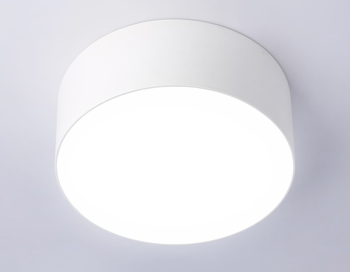 Потолочный светодиодный светильник FV5512 WH белый LED 15W 4200K D120*58 (Без ПДУ) Ambrella Light 15