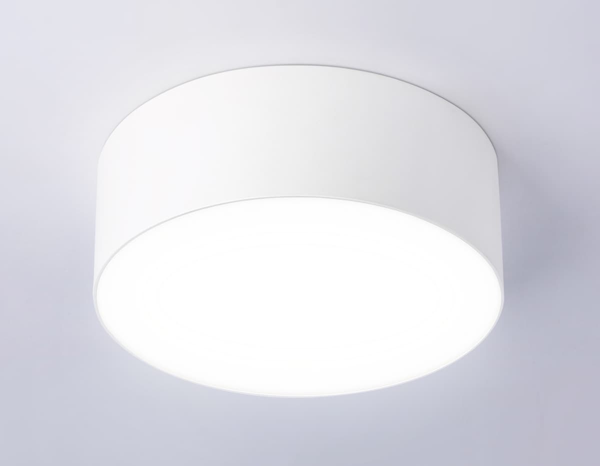 Потолочный светодиодный светильник FV5512 WH белый LED 15W 4200K D120*58 (Без ПДУ) Ambrella Light 16