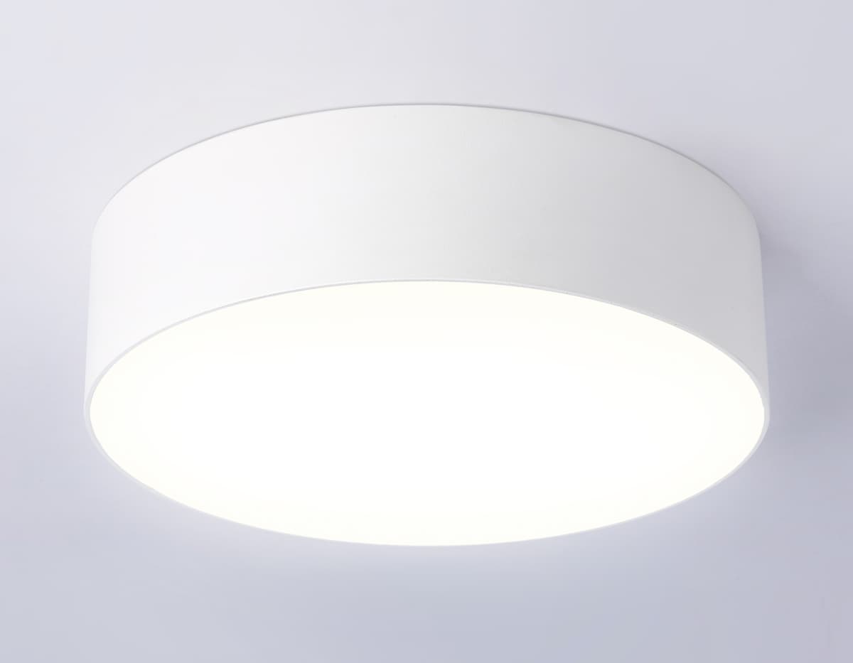 Потолочный светодиодный светильник FV5515 WH белый LED 18W 3000K D160*58 (Без ПДУ) Ambrella Light 16
