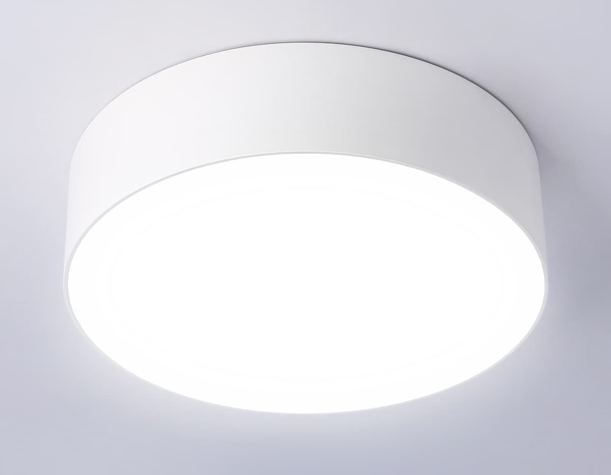 Потолочный светодиодный светильник FV5516 WH белый LED 18W 4200K D160*58 (Без ПДУ) Ambrella Light 15