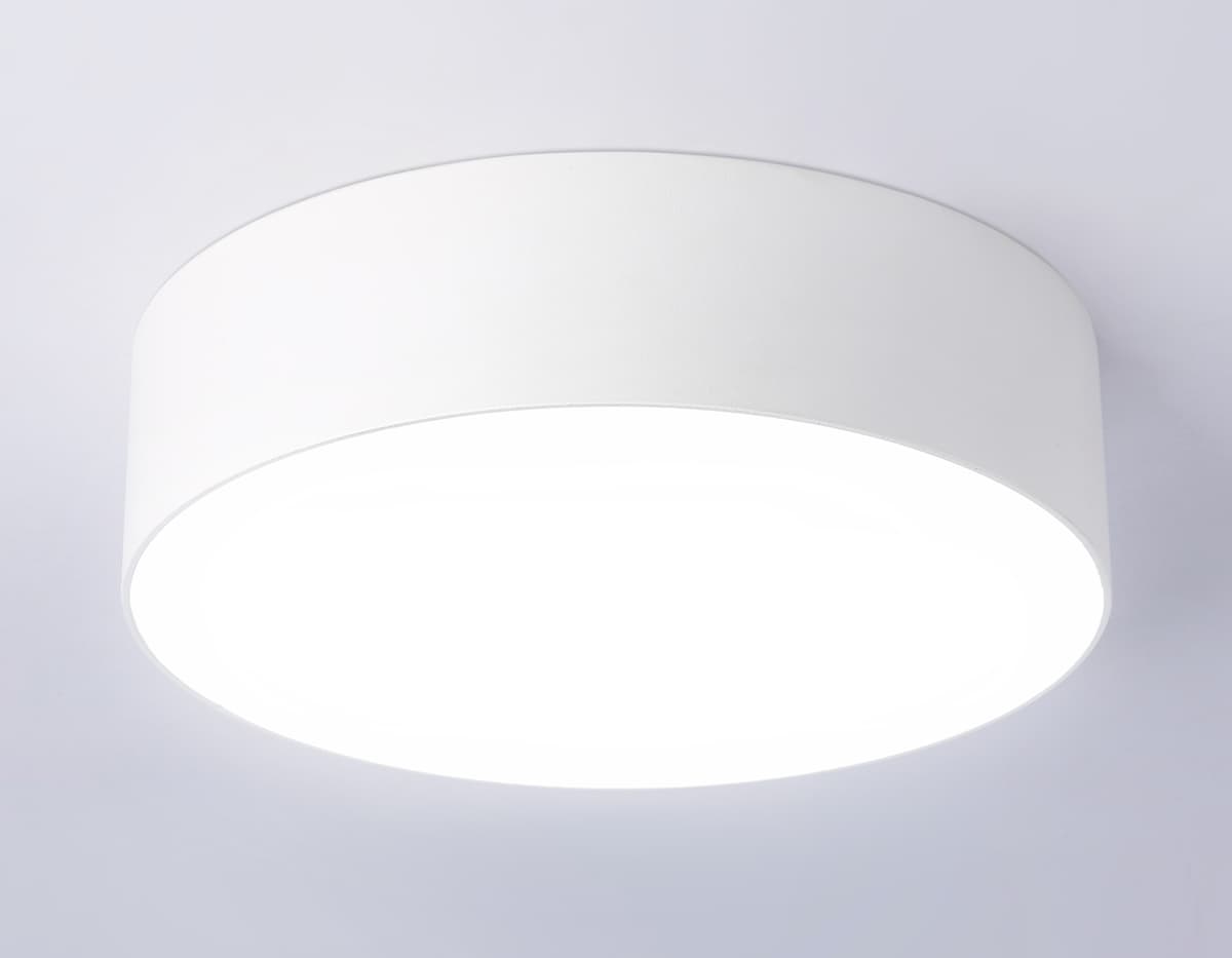 Потолочный светодиодный светильник FV5516 WH белый LED 18W 4200K D160*58 (Без ПДУ) Ambrella Light 16