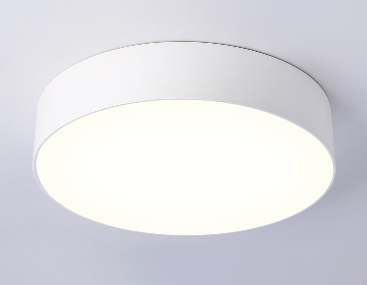 Потолочный светодиодный светильник FV5519 WH белый LED 26W 3000K D220*58 (Без ПДУ) Ambrella Light 15