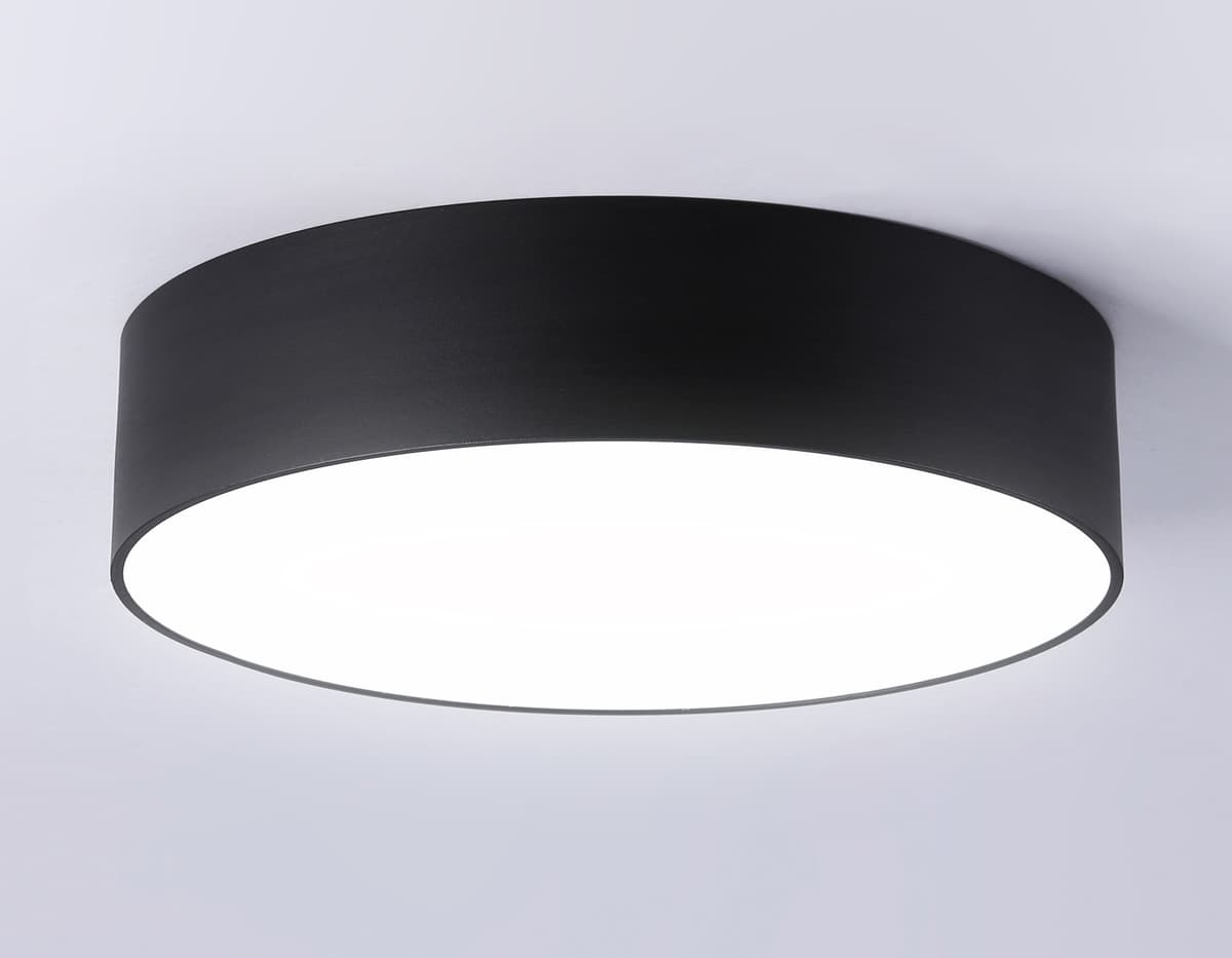 Потолочный светодиодный светильник FV5522 BK черный LED 26W 4200K D220*58 (Без ПДУ) Ambrella Light 16