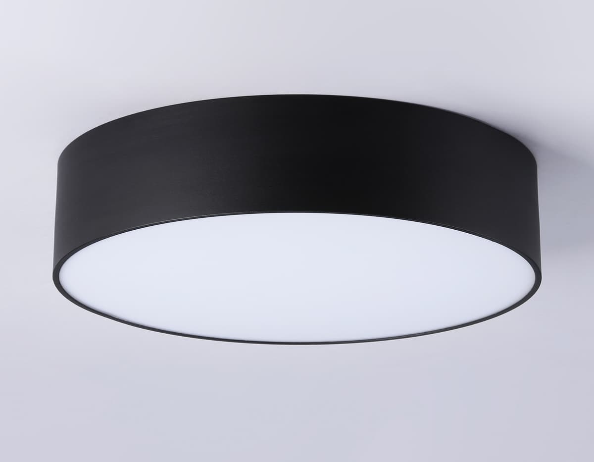 Потолочный светодиодный светильник FV5522 BK черный LED 26W 4200K D220*58 (Без ПДУ) Ambrella Light 17