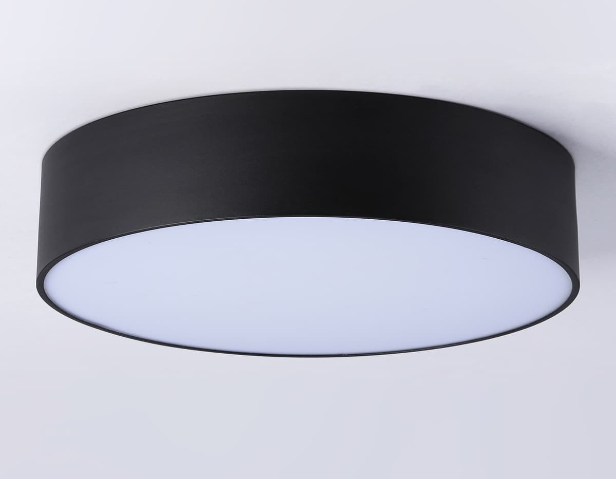 Потолочный светодиодный светильник FV5525 BK черный LED 35W 3000K D300*58 (Без ПДУ) Ambrella Light 17