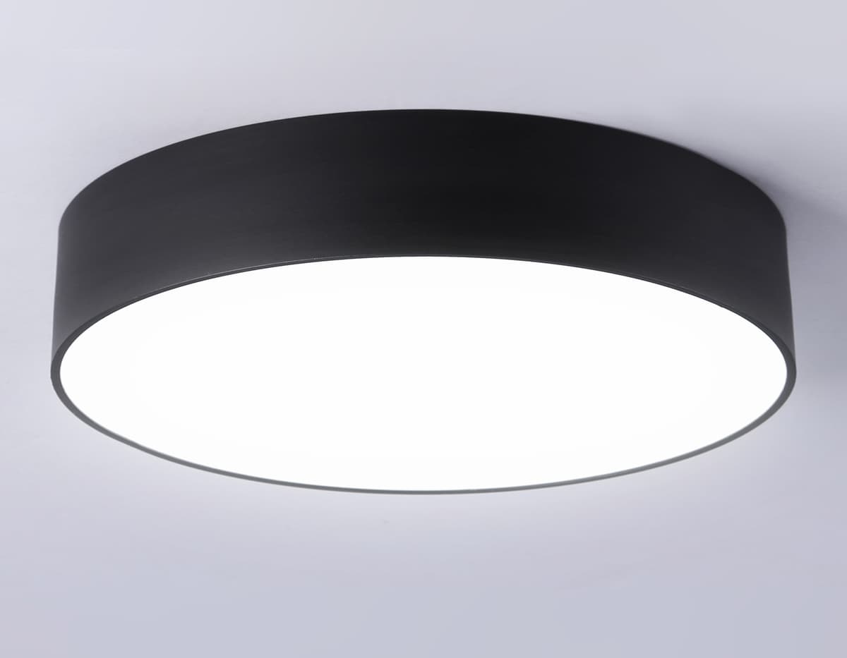Потолочный светодиодный светильник FV5526 BK черный LED 35W 4200K D300*58 (Без ПДУ) Ambrella Light 15
