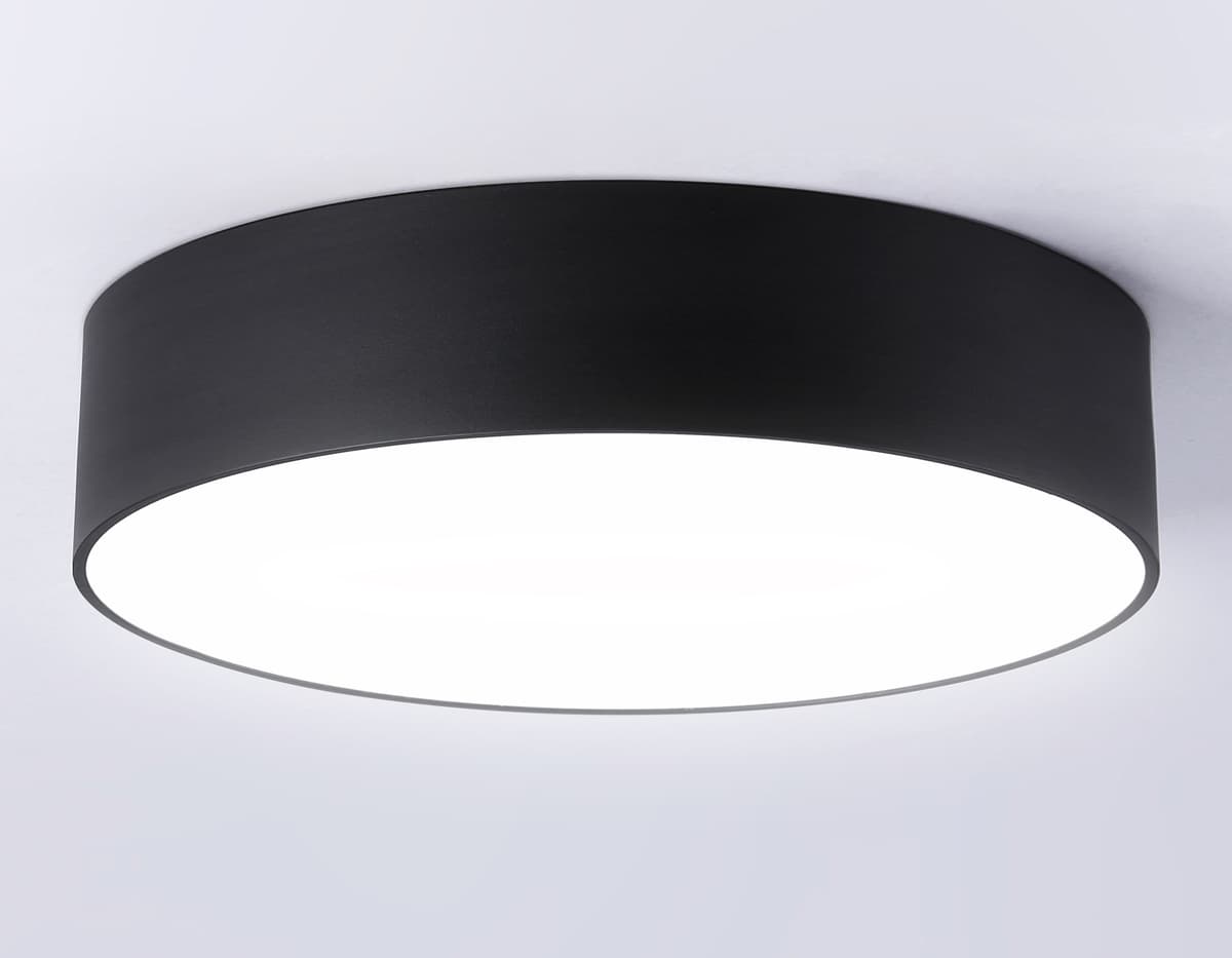 Потолочный светодиодный светильник FV5526 BK черный LED 35W 4200K D300*58 (Без ПДУ) Ambrella Light 16